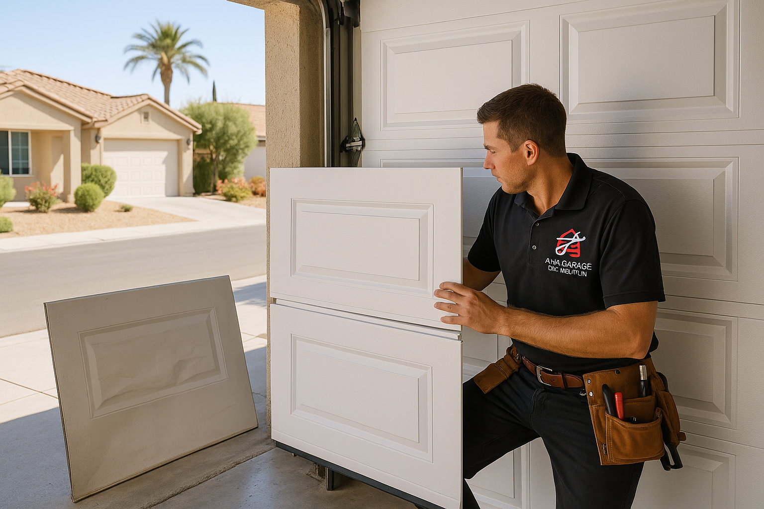 Garage Door Panel Replacement service in Medfield