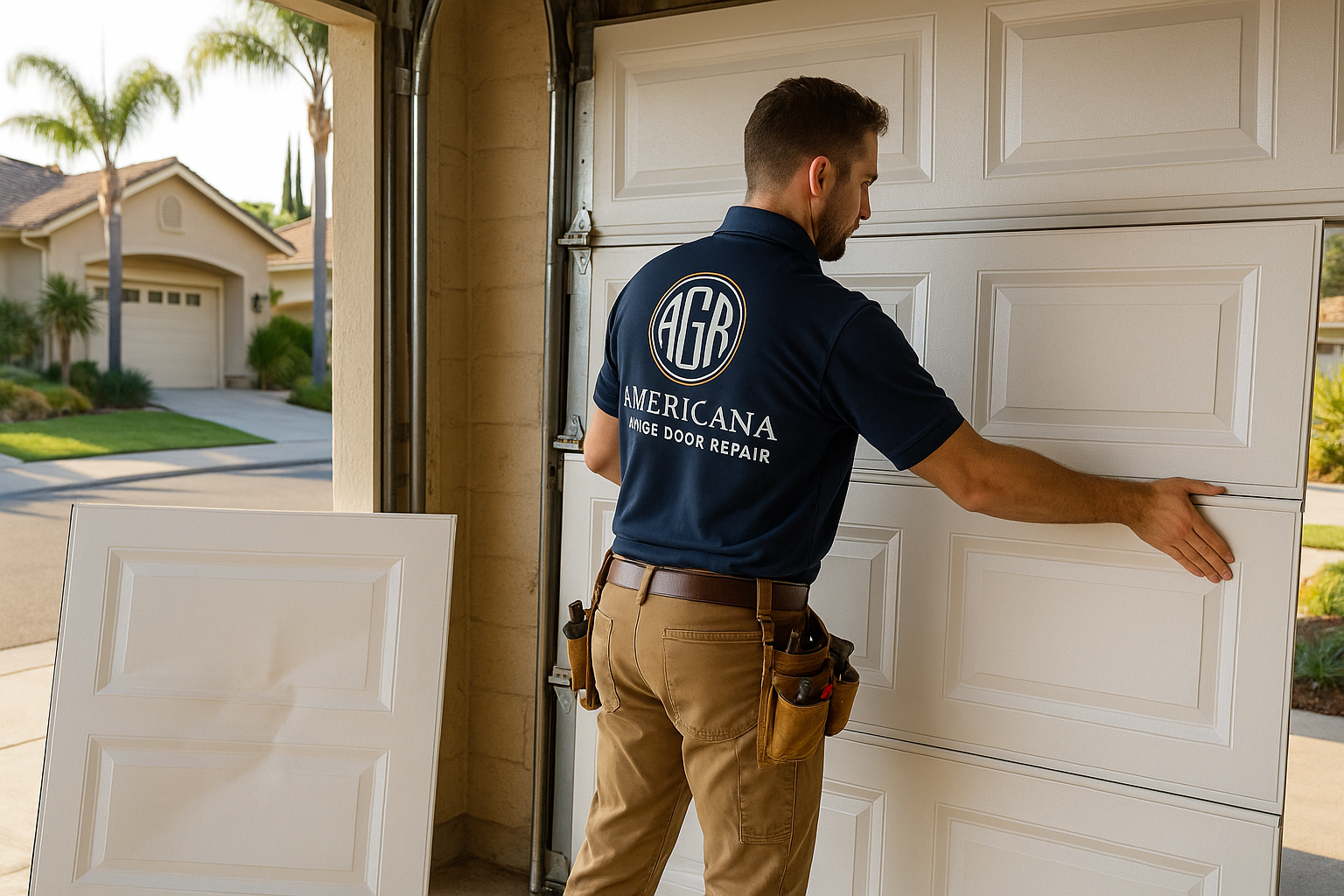 Garage Door Panel Replacement service in Arlington