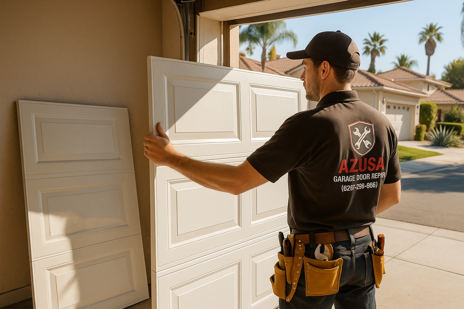 Garage Door Panel Replacement service in Stoneham