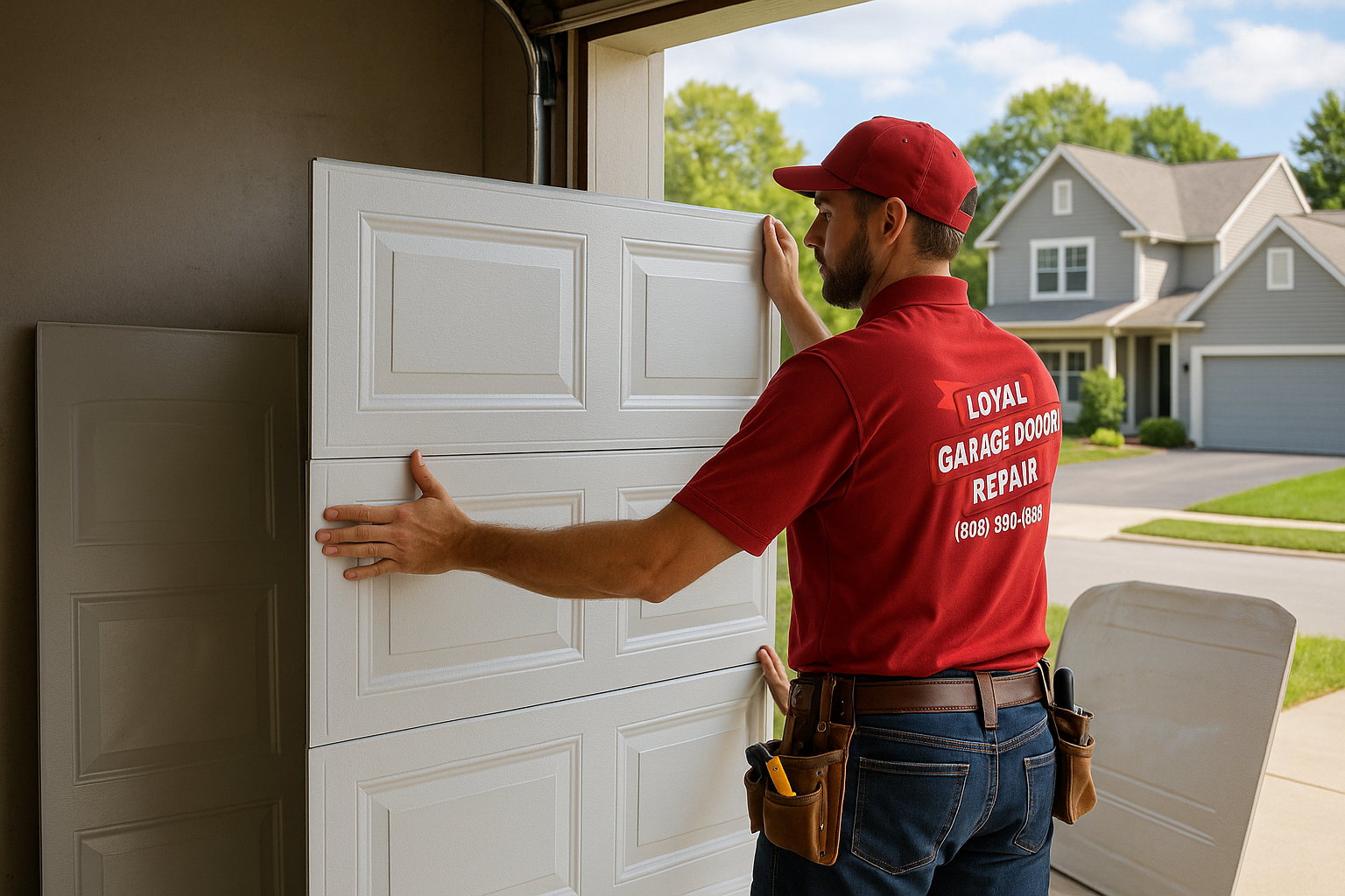 Garage Door Panel Replacement service in Chelsea