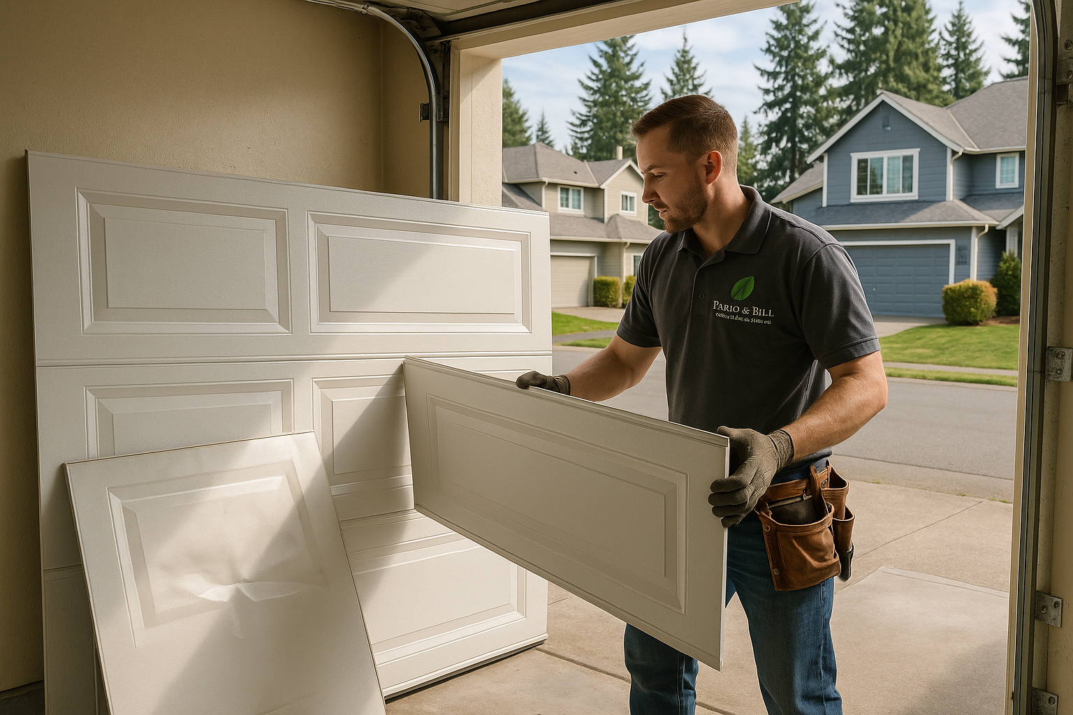 Garage Door Panel Replacement service in Hull