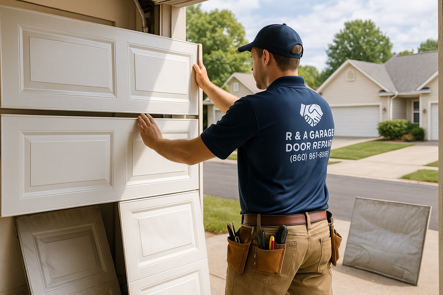 Garage Door Panel Replacement service in Reading