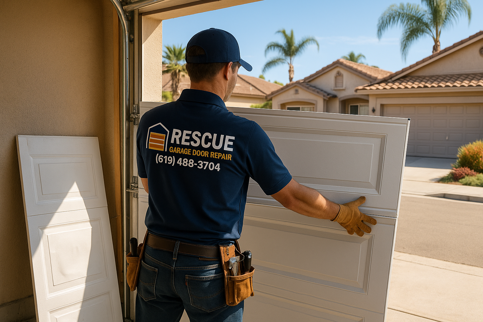 Garage Door Panel Replacement service in Saxonville