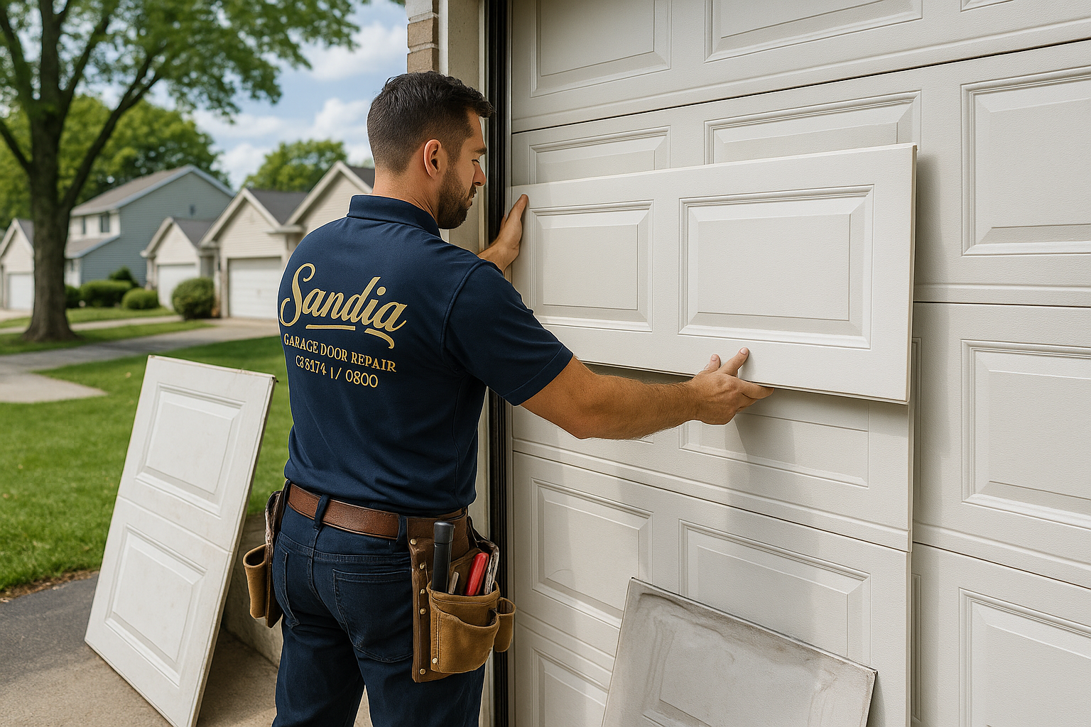 Garage Door Panel Replacement service in Watertown