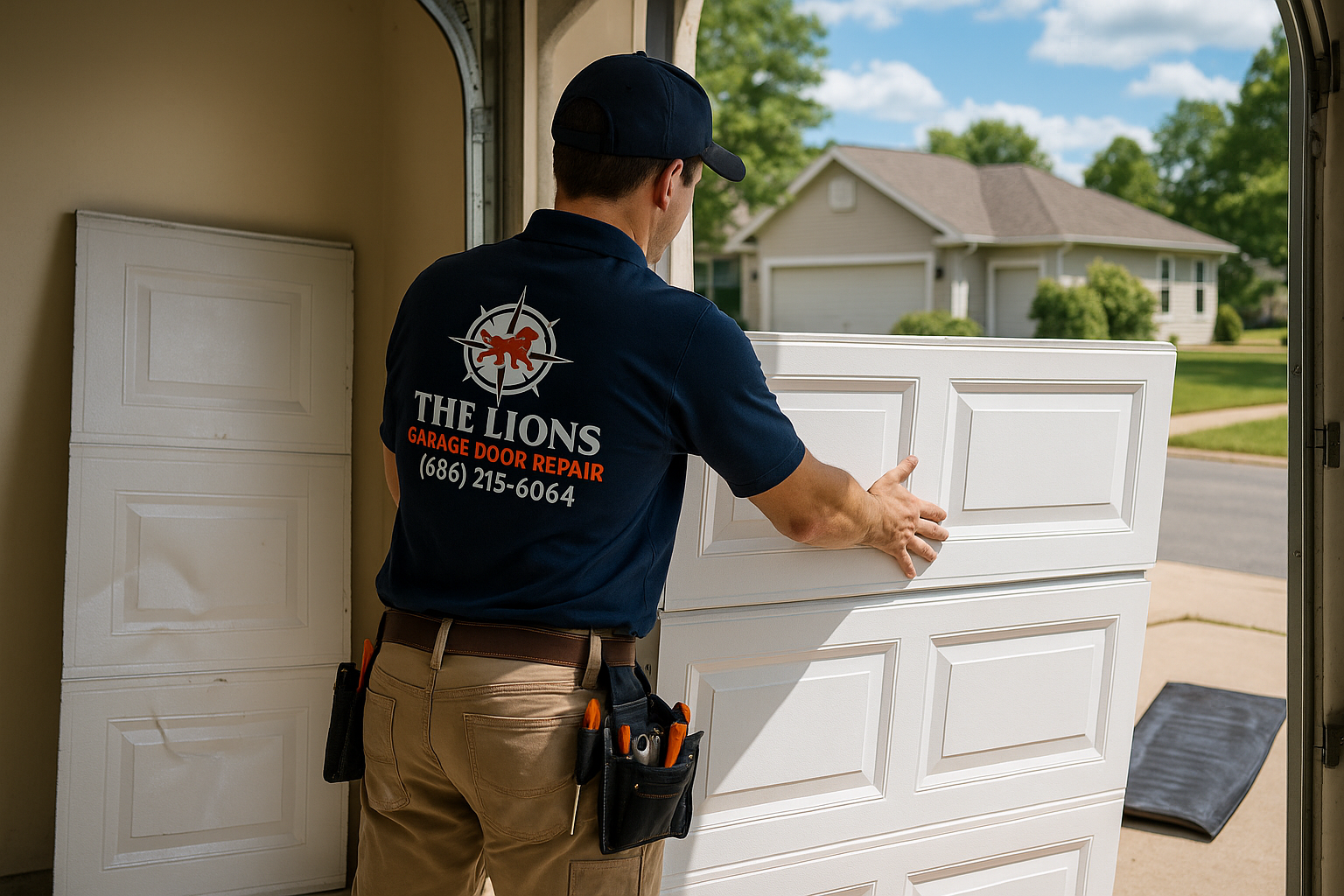 Garage Door Panel Replacement service in Boynton Yards