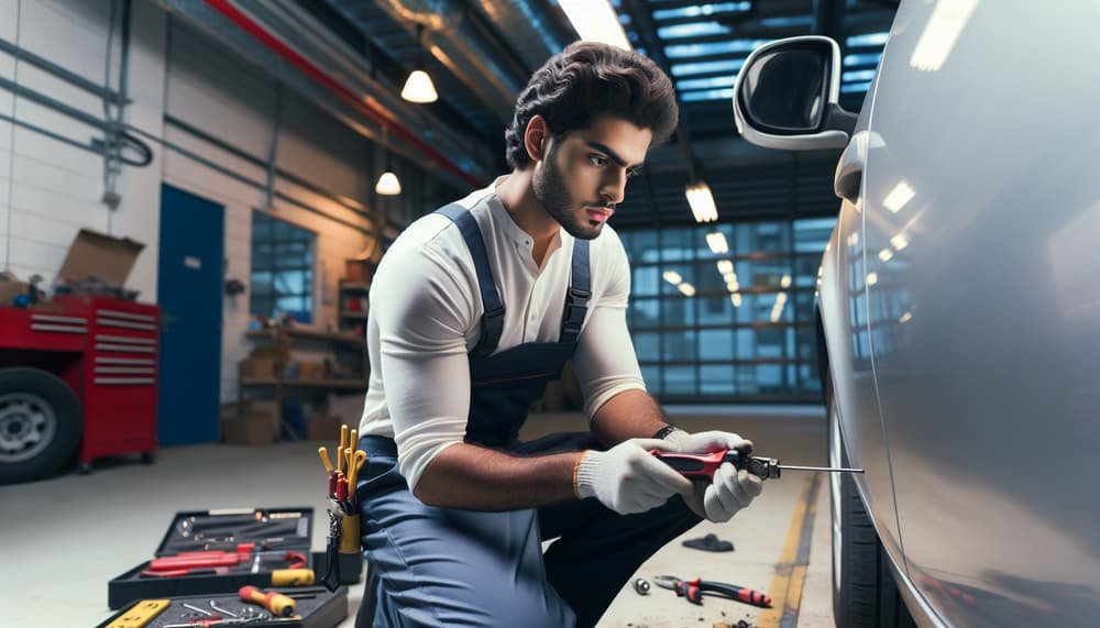 Garage door work in Brookline