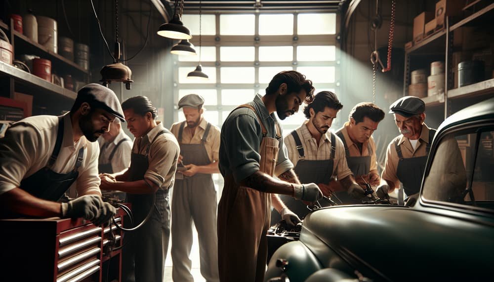 Professional garage door team in  Chestnut Hill