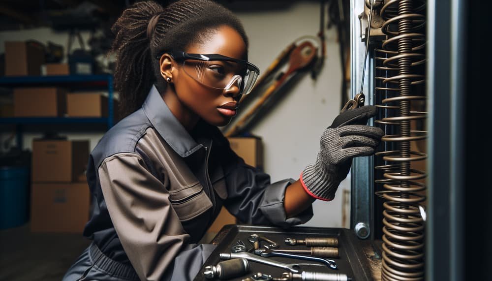Garage door work in Boynton Yards